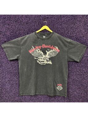 Harley-Davidson Motorcycle x Machine Gun Kelly Lost Americana Rock T-Shirt Size